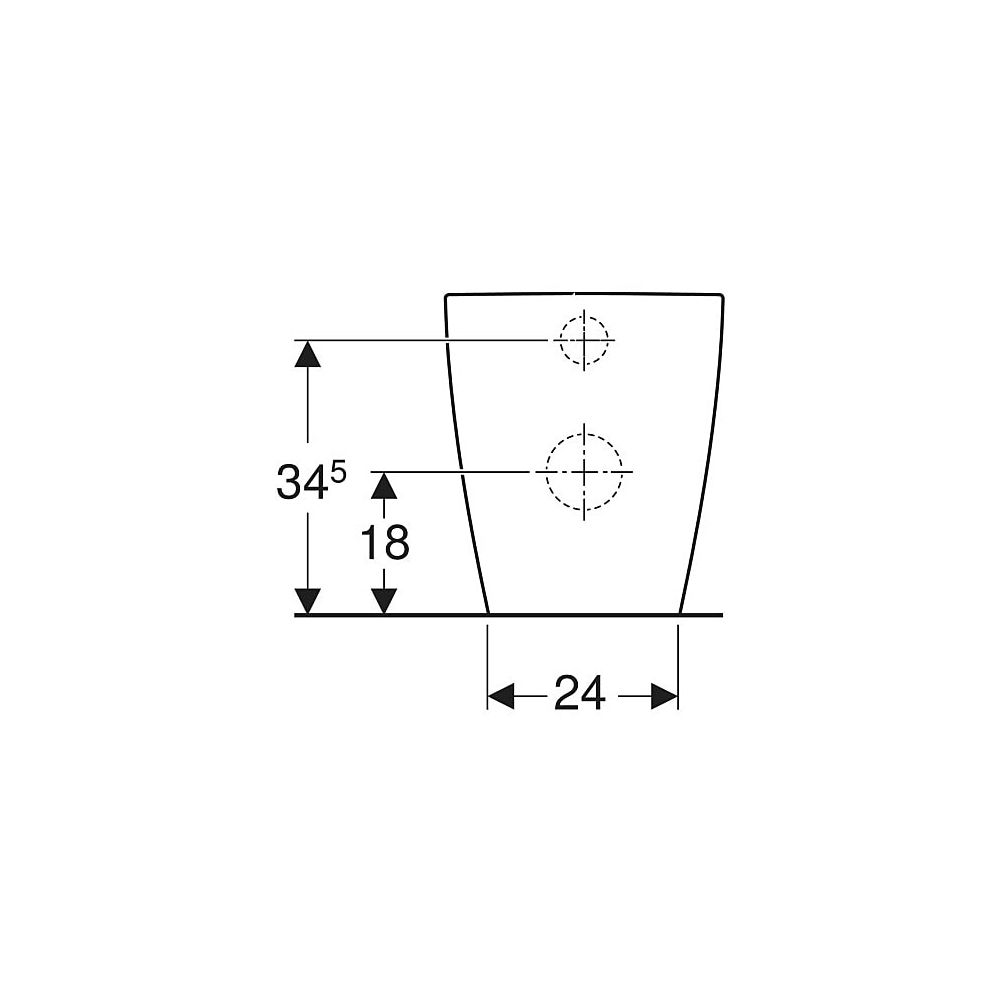 Geberit iCon Stand-WC Tiefspüler, wandbündig, geschlossene Form, Rimfree Tiefe 56cm,... GEBERIT-502382001 4025410628008 (Abb. 5)