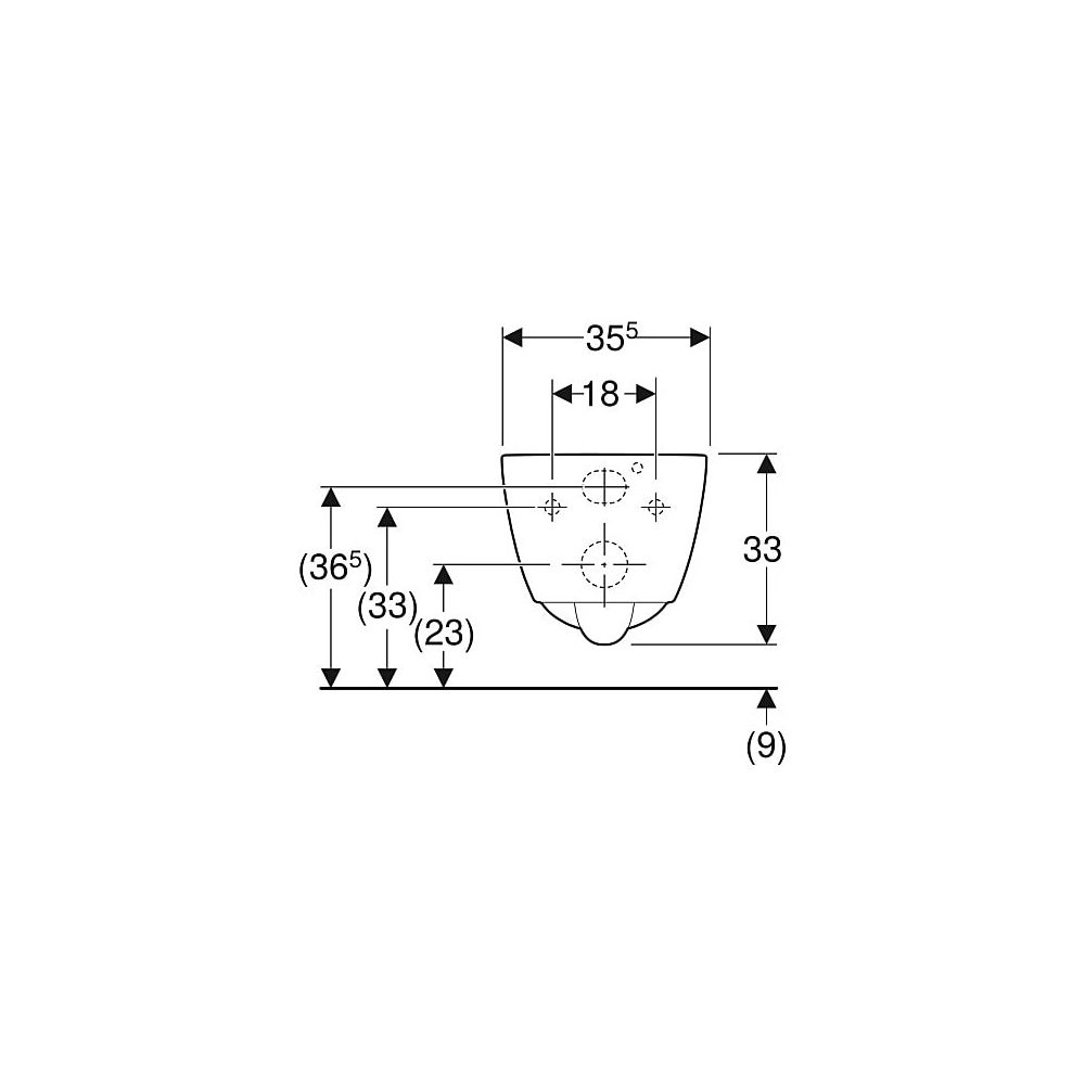 Geberit iCon Wand-WC Tiefspüler, verkürzte Ausladung 49cm geschlossene Form, Rimfree... GEBERIT-502380008 4025410627988 (Abb. 5)