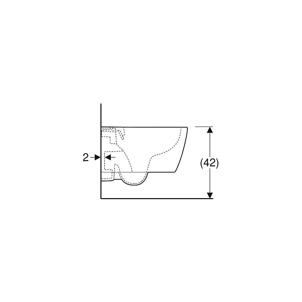 Geberit iCon Wand-WC Tiefspüler, verkürzte Ausladung 49cm geschlossene Form, Rimfree... GEBERIT-502380008 4025410627988 (Abb. 6)
