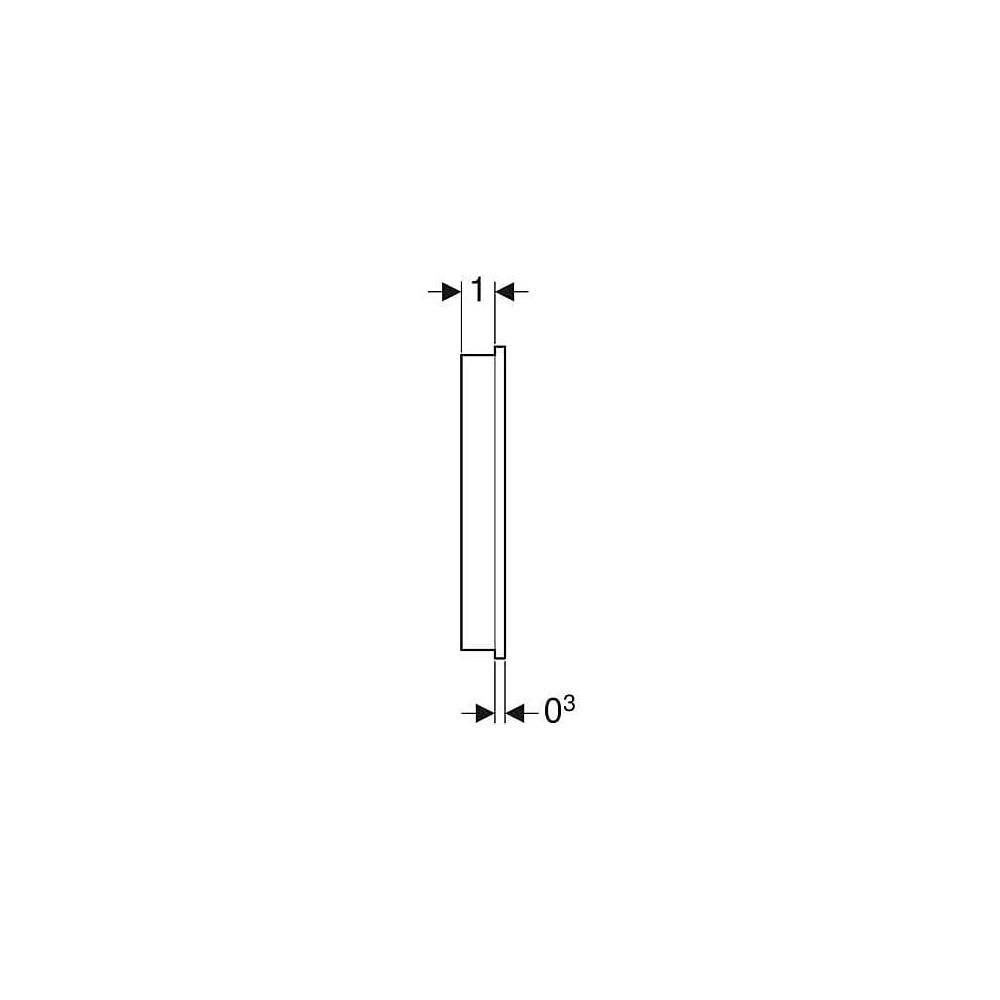 Geberit Wandbedienpanel für Geberit AquaClean, Weiß/Glas... GEBERIT-147038SI1 4025416817031 (Abb. 6)
