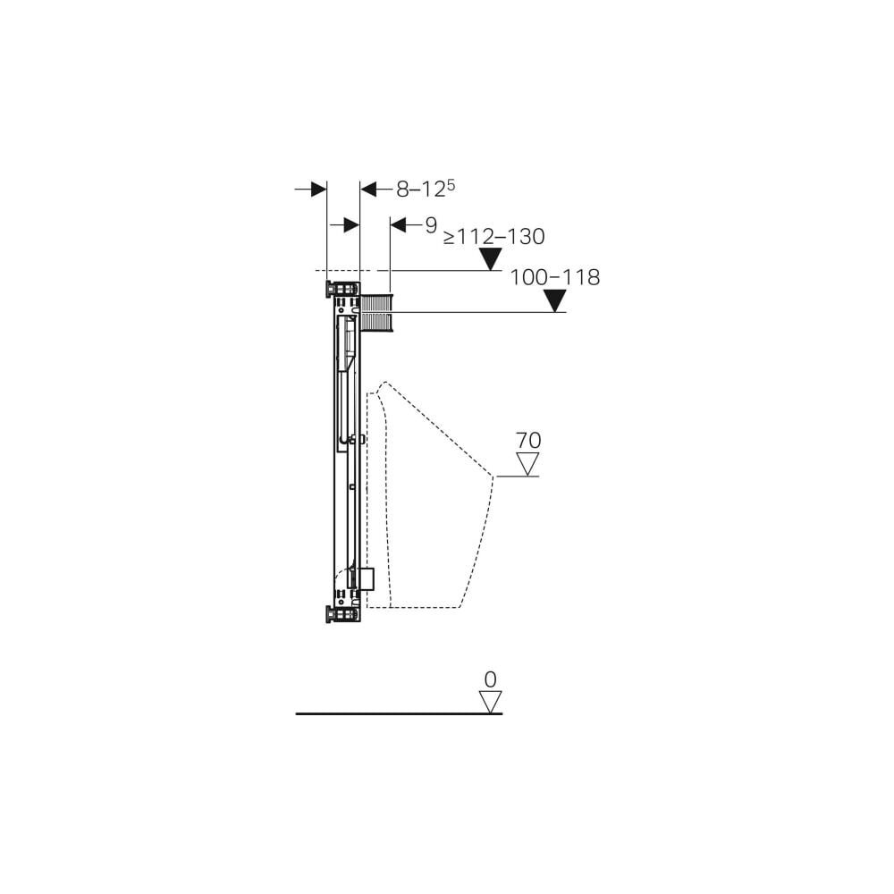 Geberit Kombifix Element für Urinal, 109-127cm, universell, für Sprühkopf... GEBERIT-457606001 4025416543596 (Abb. 5)