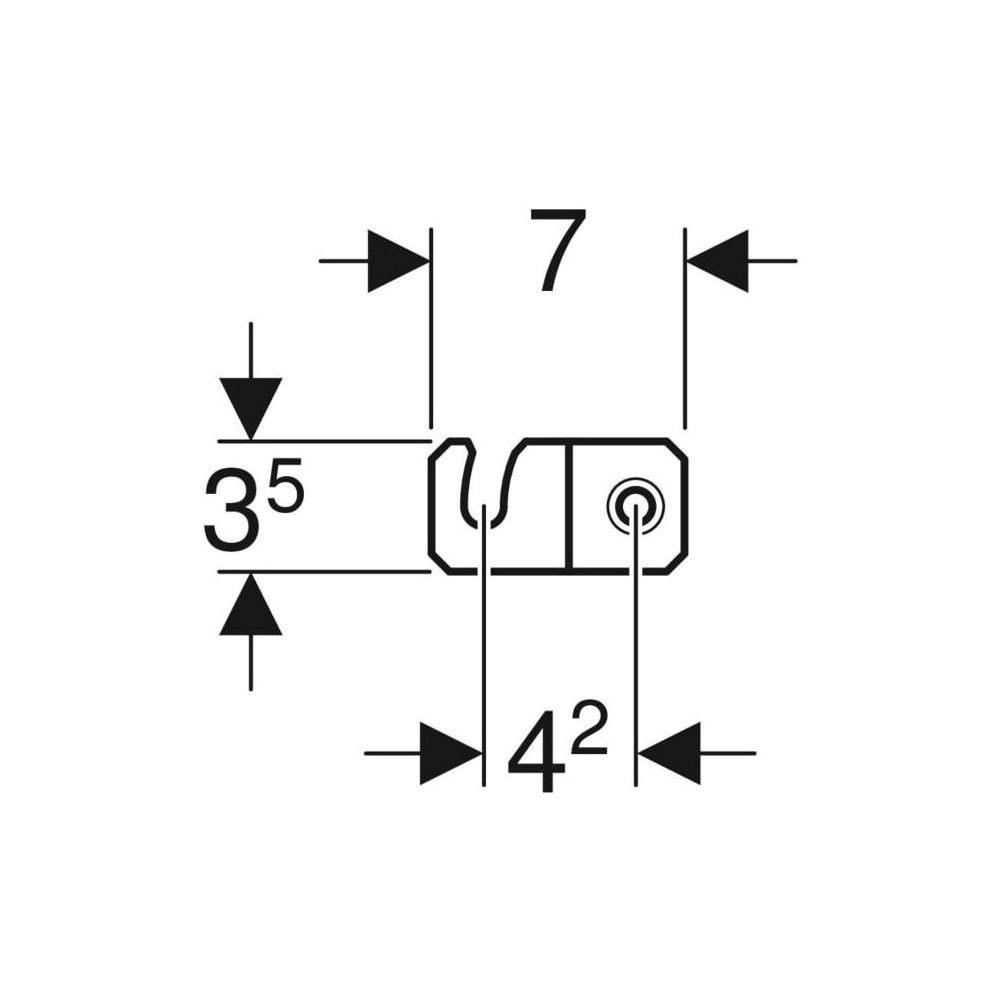 Geberit Wandanker Set für Einzelmontage, für Geberit Duofix Element für Wand-WC, mit... GEBERIT-111013001 4025416522171 (Abb. 5)