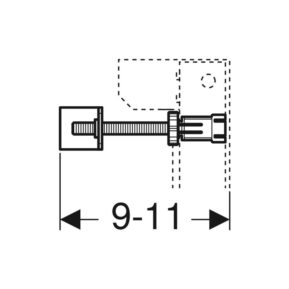 Geberit Wandanker Set für Einzelmontage, für Geberit Duofix Element für Wand-WC, mit... GEBERIT-111013001 4025416522171 (Abb. 4)