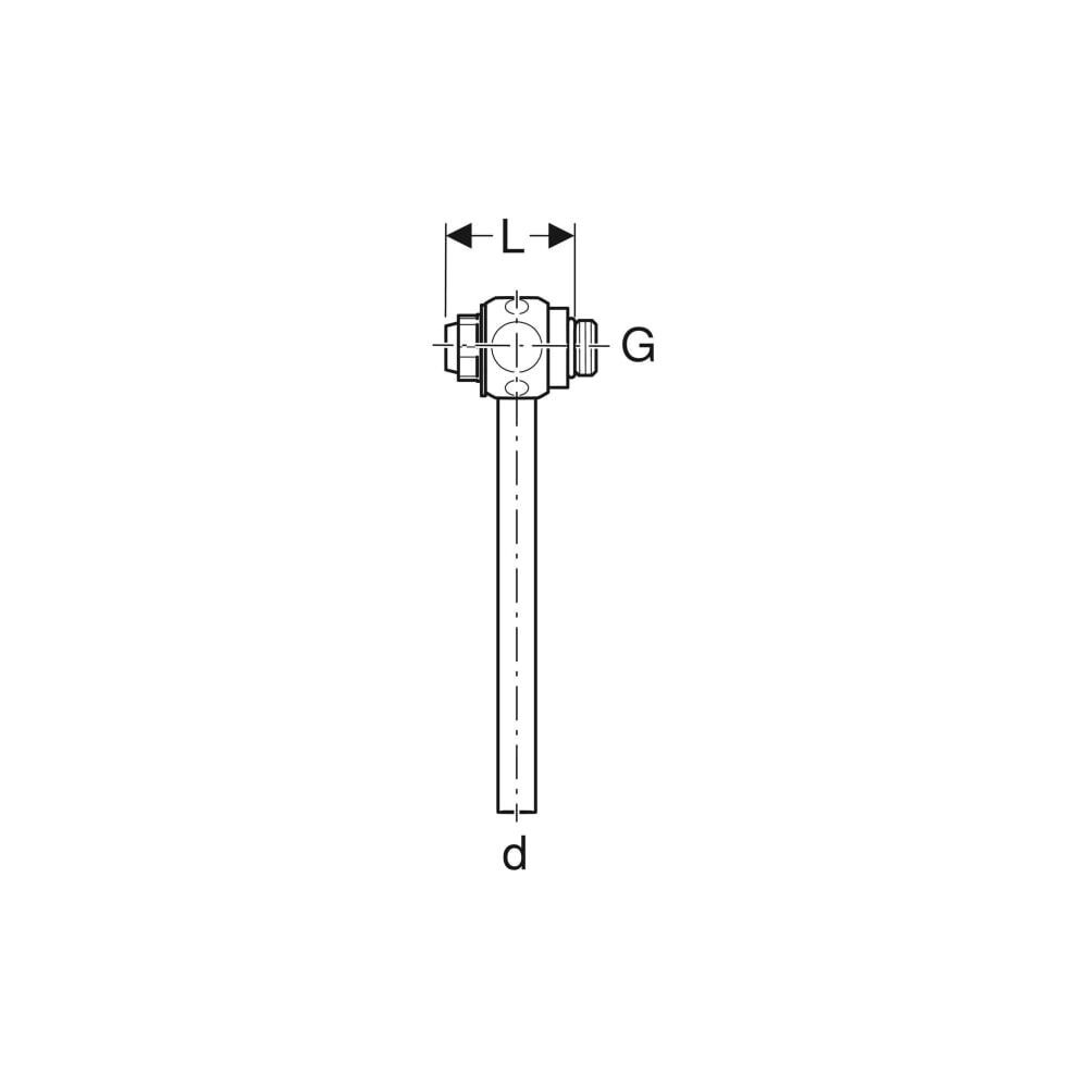 Geberit Probenahmeventil Rohrgewinde G 1/4"... GEBERIT-619709001 4025410651617 (Abb. 5)