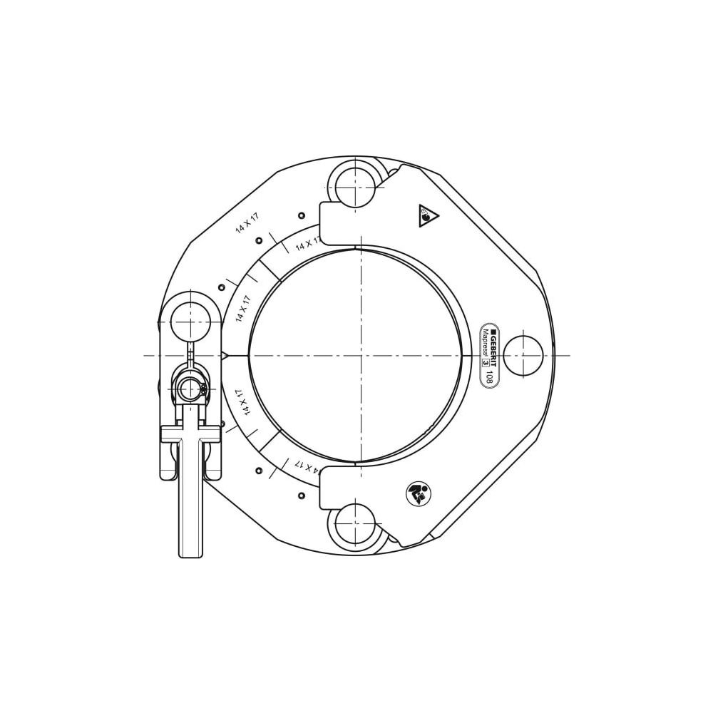 Geberit Mapress Pressschlinge Typ 2XL/Typ 3 Außendurchmesser 108mm... GEBERIT-90799 4024723907992 (Abb. 4)