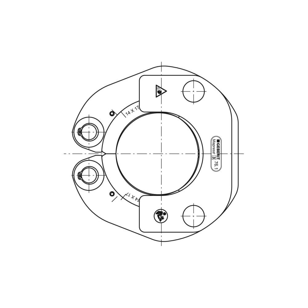 Geberit Mapress Pressschlinge Typ 2XL/Typ 3 Außendurchmesser 76,1mm... GEBERIT-90797 4024723907978 (Abb. 4)