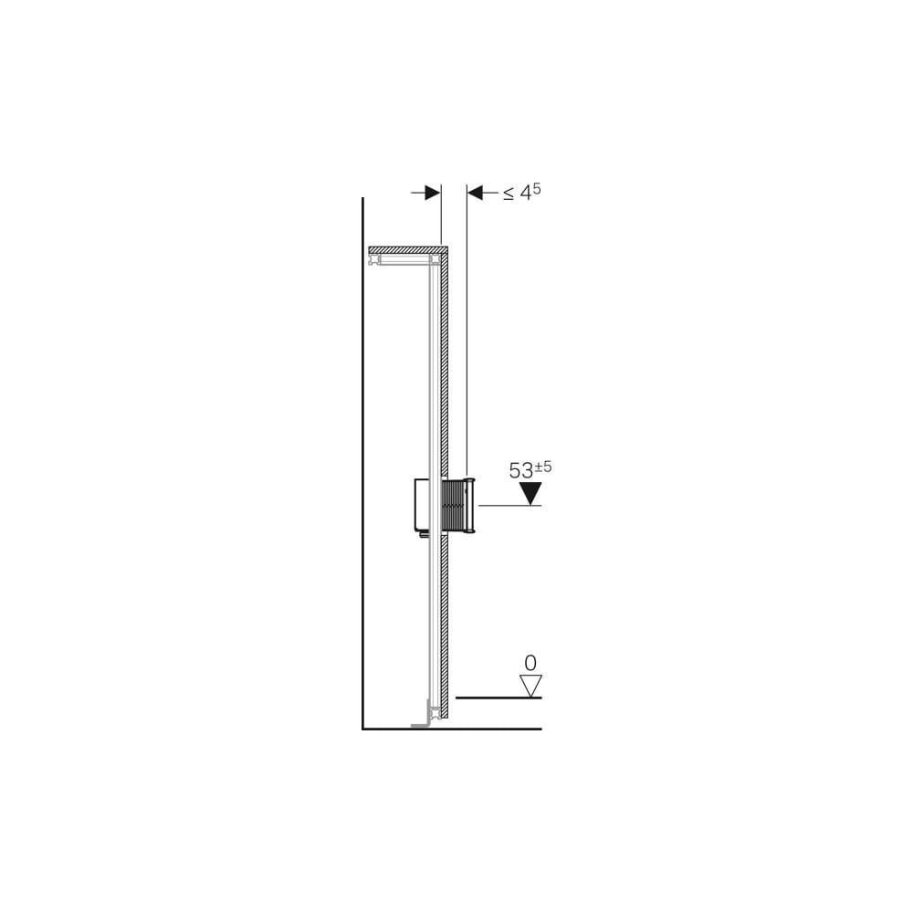 Geberit GIS Traverse für elektronische Standarmatur mit UP-Funktionsbox... GEBERIT-461145001 4025416837626 (Abb. 5)