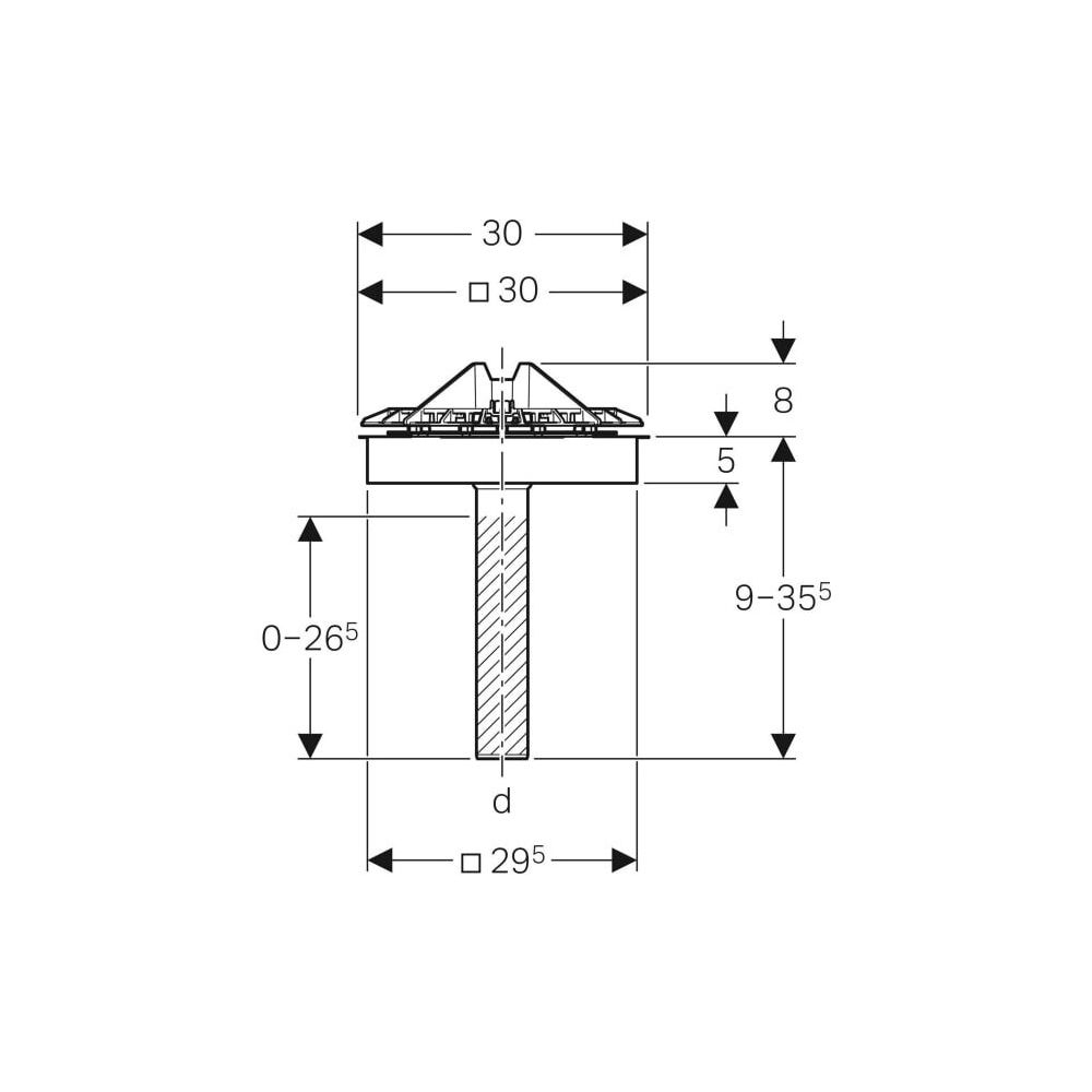 Geberit Pluvia Dachwassereinlauf, Befestigungsflansch für Dachabdichtungsfolien Laub... GEBERIT-359106001 4025410162908 (Abb. 4)
