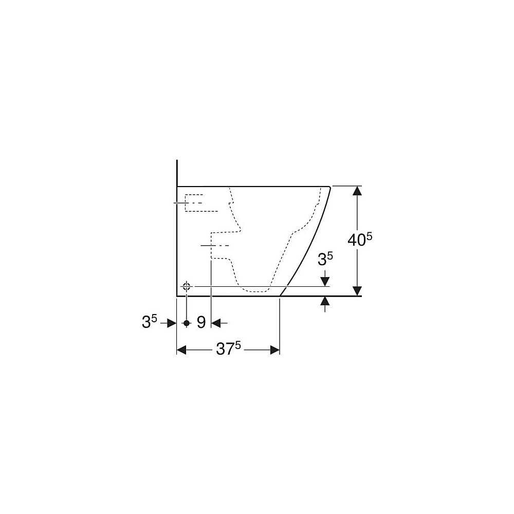Geberit iCon Square Stand-WC Tiefspüler, wandbündig, geschlossene Form, Rimfree Tief... GEBERIT-211910000 4022009336870 (Abb. 6)