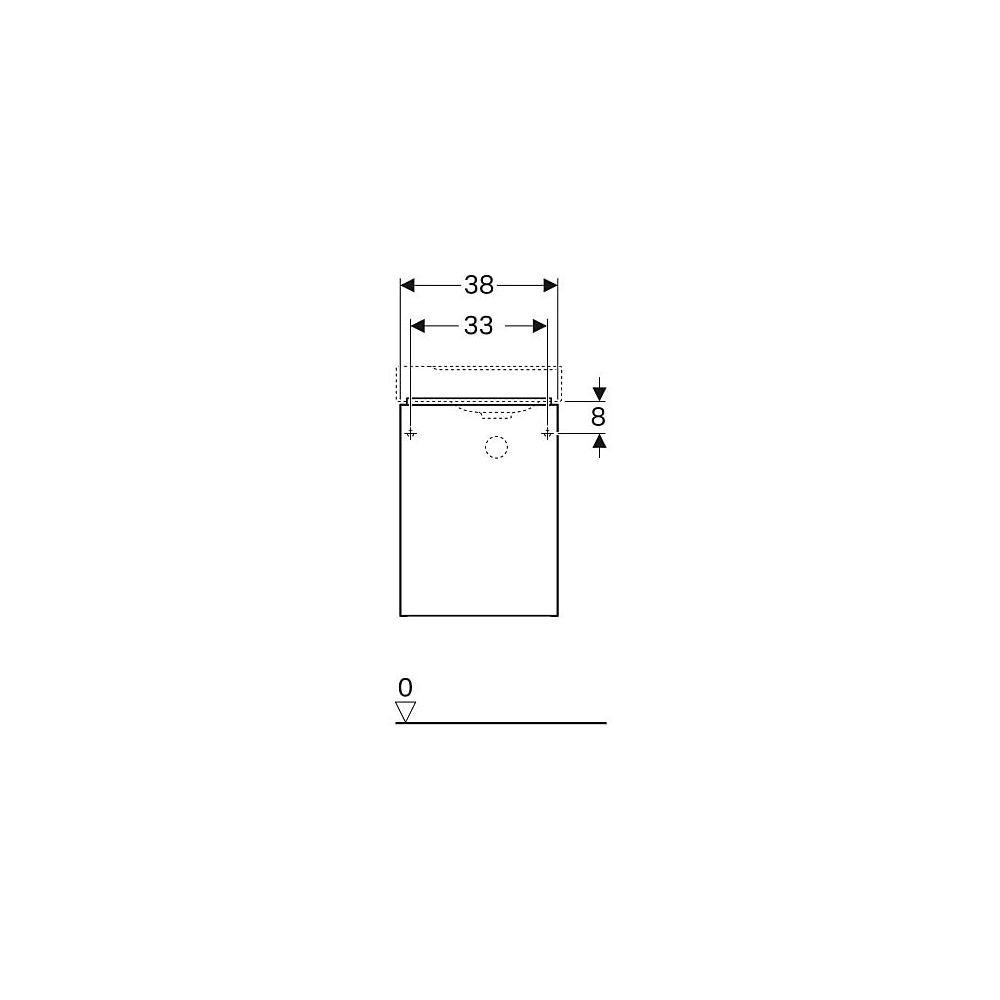 Geberit Xeno2 Unterschrank für Handwaschbecken, mit 1 Tür, 38x52,5x26,5cm, sculturag... GEBERIT-500502431 4025416611561 (Abb. 5)