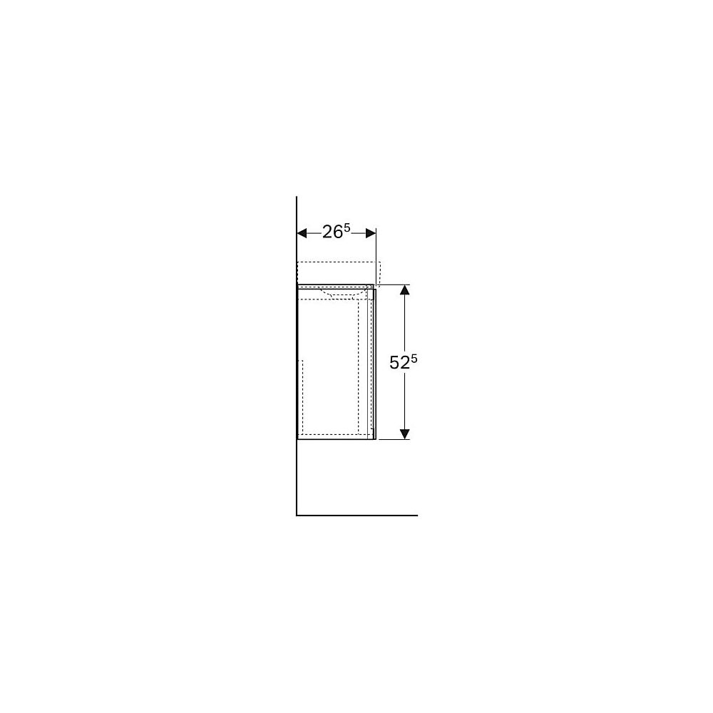 Geberit Xeno2 Unterschrank für Handwaschbecken, mit 1 Tür, 38x52,5x26,5cm, sculturag... GEBERIT-500502431 4025416611561 (Abb. 6)