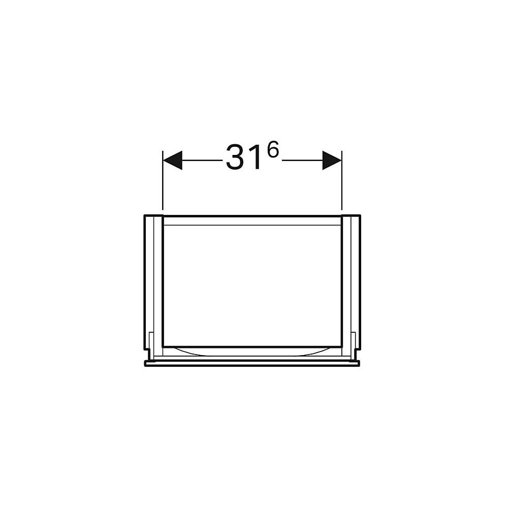 Geberit Xeno2 Unterschrank für Handwaschbecken, mit 1 Tür, 38x52,5x26,5cm, sculturag... GEBERIT-500502431 4025416611561 (Abb. 4)