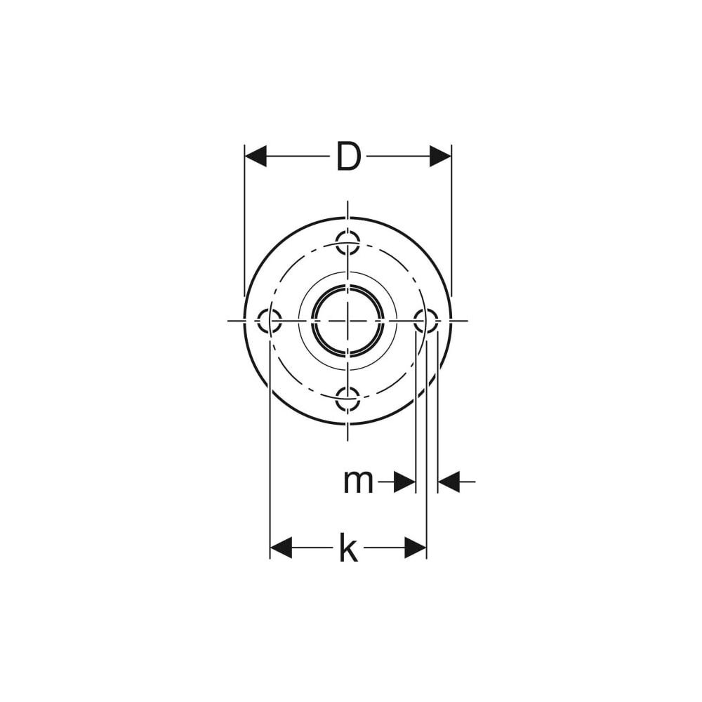 Geberit Mapress C-Stahl Flansch 6 bar, mit Einschubende Außendurchmesser 42mm, DN 40... GEBERIT-23767 4024723237679 (Abb. 5)