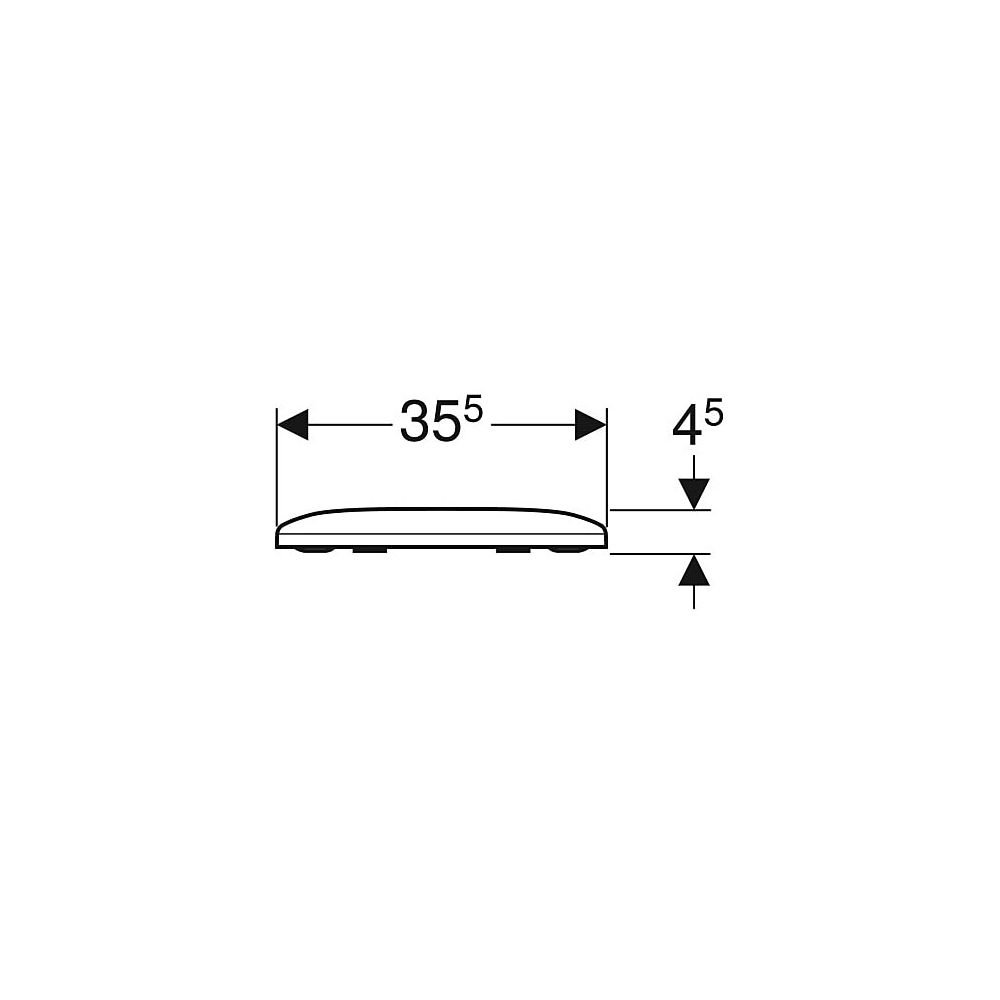 Geberit Smyle WC-Sitz mit Absenkautomatik, ohne Quick-Release-Scharniere, Befestigun... GEBERIT-500236011 4025416520436 (Abb. 5)