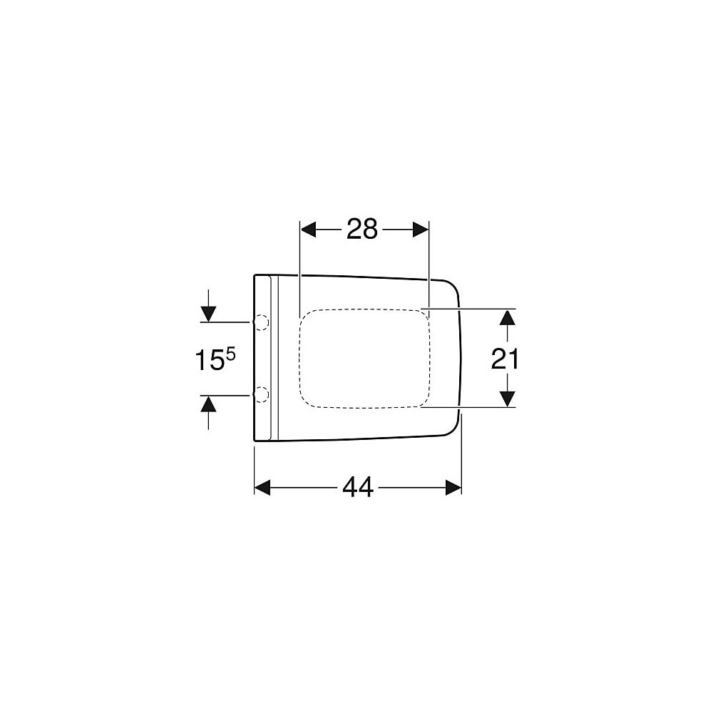 Geberit Xeno2 WC-Sitz mit Absenkautomatik, mit Quick-Release-Scharniere, Befestigung... GEBERIT-500833011 4025410725097 (Abb. 5)