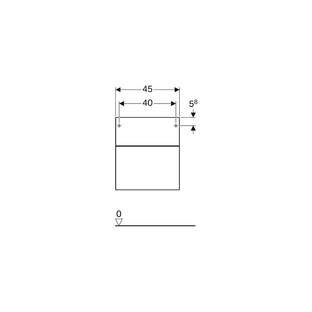 Geberit Xeno2 Seitenschrank 2 Schubladen, 45x51x46,2cm, Greige/lackiert matt... GEBERIT-500504001 4025416428947 (Abb. 5)