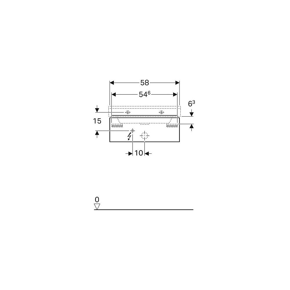 Geberit Xeno2 Unterschrank für Waschtisch, 1 Schublade, 58x22x46,2cm, sculturagrau/M... GEBERIT-500505431 4025416611646 (Abb. 5)