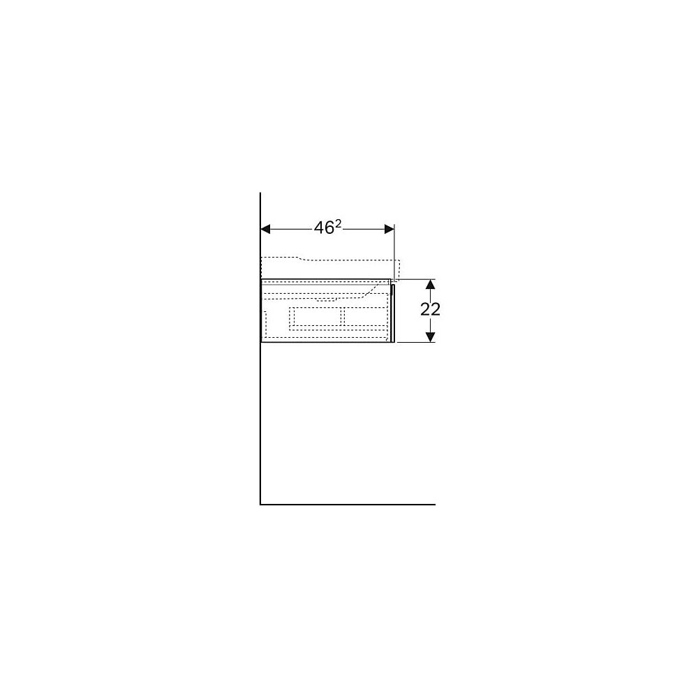 Geberit Xeno2 Unterschrank für Waschtisch, 1 Schublade, 58x22x46,2cm, sculturagrau/M... GEBERIT-500505431 4025416611646 (Abb. 6)