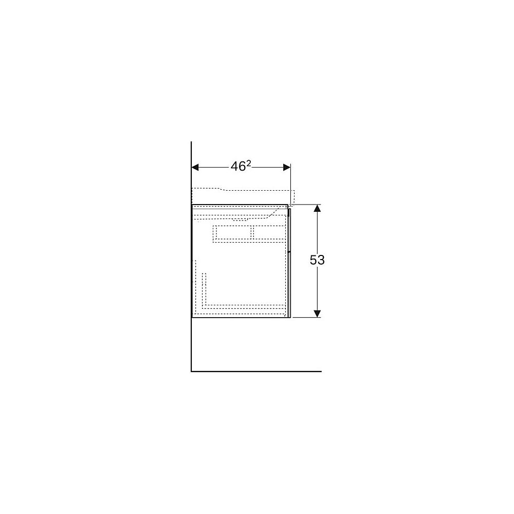 Geberit Xeno2 Unterschrank für Waschtisch, 2 Schubladen, 58x53x46,2cm, sculturagrau/... GEBERIT-500506431 4025416611677 (Abb. 6)