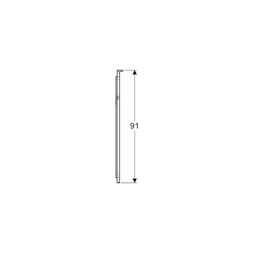 Geberit Xeno2 Lichtspiegel, Breite 40cm, Höhe 91cm, Aluminium gebürstet... GEBERIT-500520001 4025416608479 (Abb. 6)