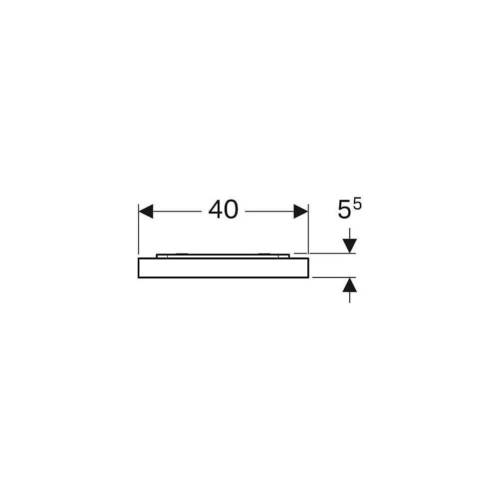 Geberit Xeno2 Lichtspiegel, Breite 40cm, Höhe 91cm, Aluminium gebürstet... GEBERIT-500520001 4025416608479 (Abb. 4)
