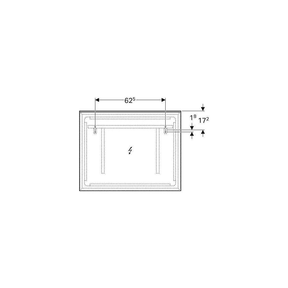 Geberit Xeno2 Lichtspiegel mit direkter, indirekter Beleuchtung, Breite 90cm, Höhe 7... GEBERIT-500522001 4025416608509 (Abb. 5)