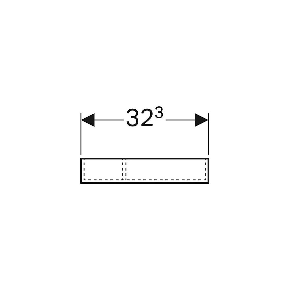Geberit Xeno2 Schubladeneinsatz, T-Unterteilung, für obere Schublade, 32,3x6,2x15cm,... GEBERIT-500525001 4025416608547 (Abb. 5)
