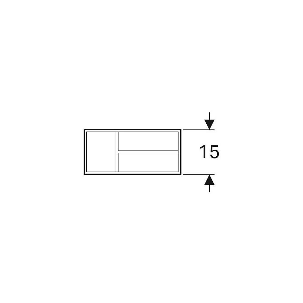 Geberit Xeno2 Schubladeneinsatz, T-Unterteilung, für obere Schublade, 32,3x6,2x15cm,... GEBERIT-500525001 4025416608547 (Abb. 4)