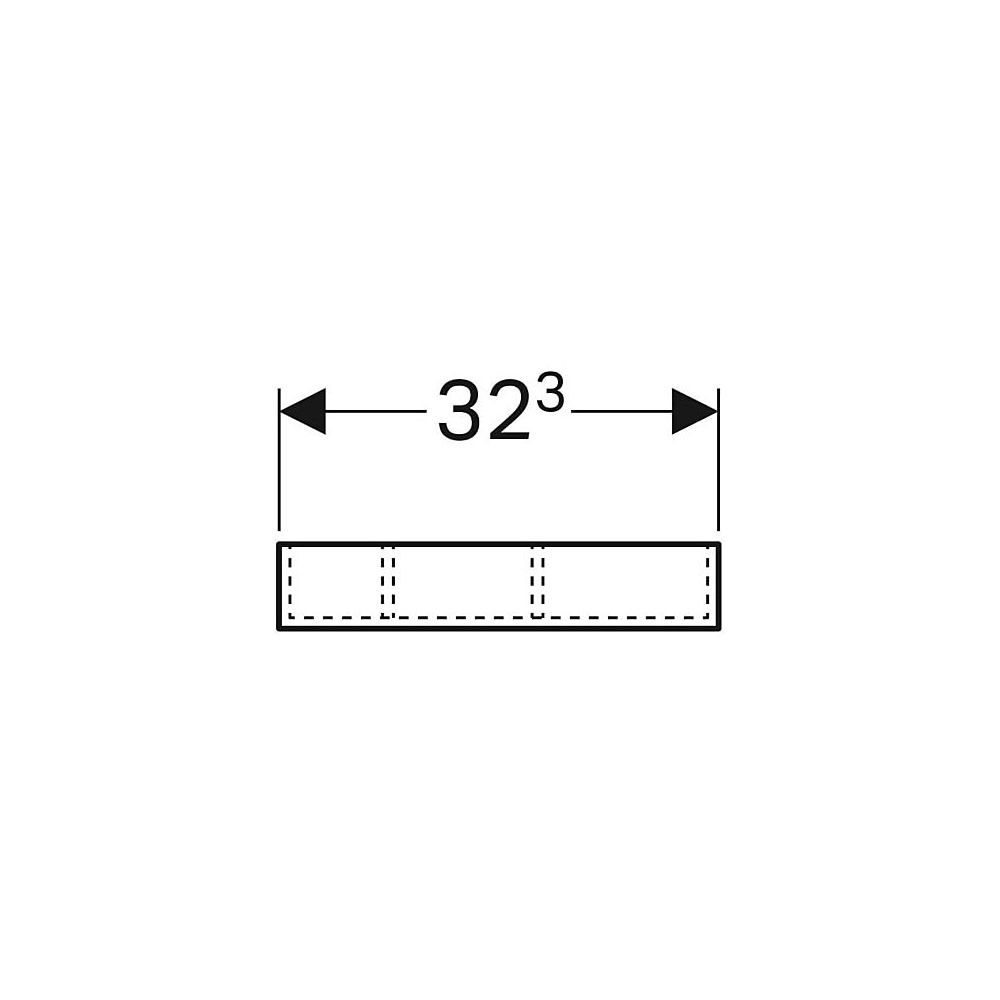 Geberit Xeno2 Schubladeneinsatz, H-Unterteilung, für obere Schublade, 32,3x6,2x15cm,... GEBERIT-500526001 4025416608615 (Abb. 5)
