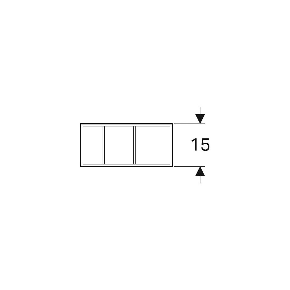 Geberit Xeno2 Schubladeneinsatz, H-Unterteilung, für obere Schublade, 32,3x6,2x15cm,... GEBERIT-500526001 4025416608615 (Abb. 4)
