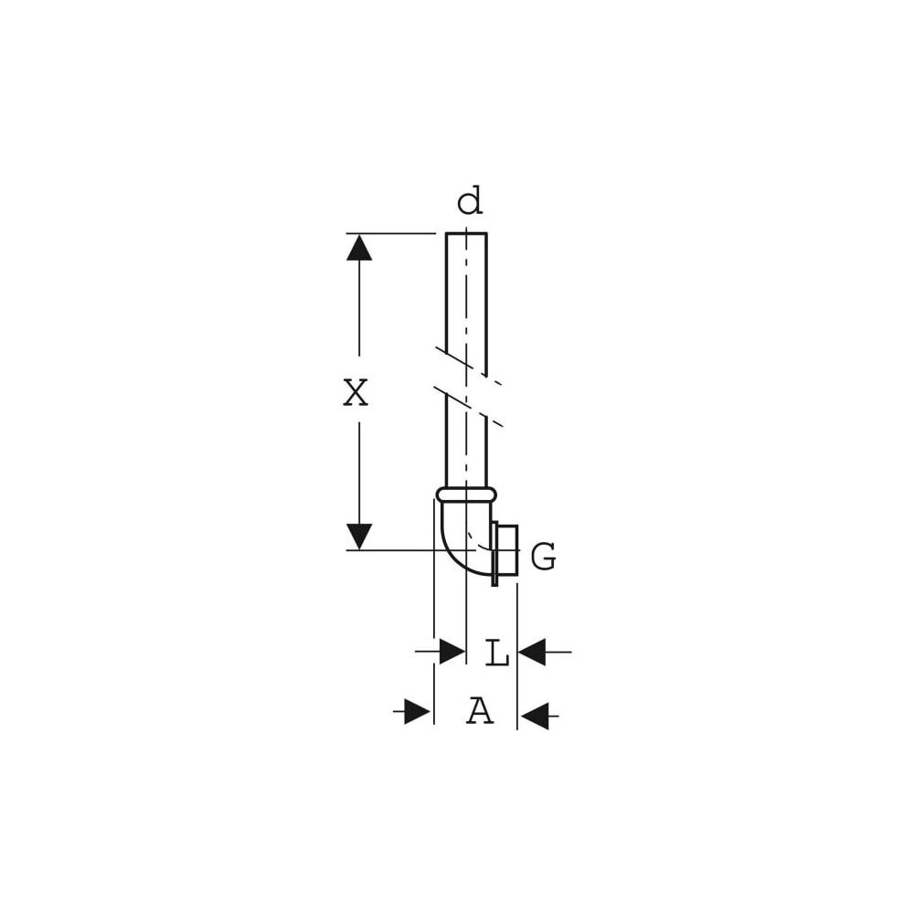 Geberit Spühlrohrzwischenstück für Urinal... GEBERIT-119703161 4025416008804 (Abb. 3)