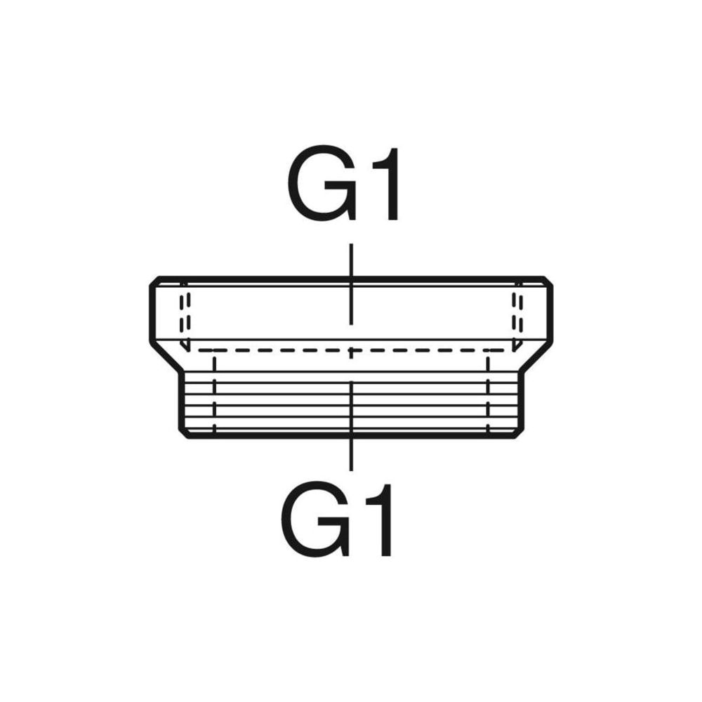 Geberit Verlängerungsstück weiß-alpin... GEBERIT-894100111 4025416051299 (Abb. 3)