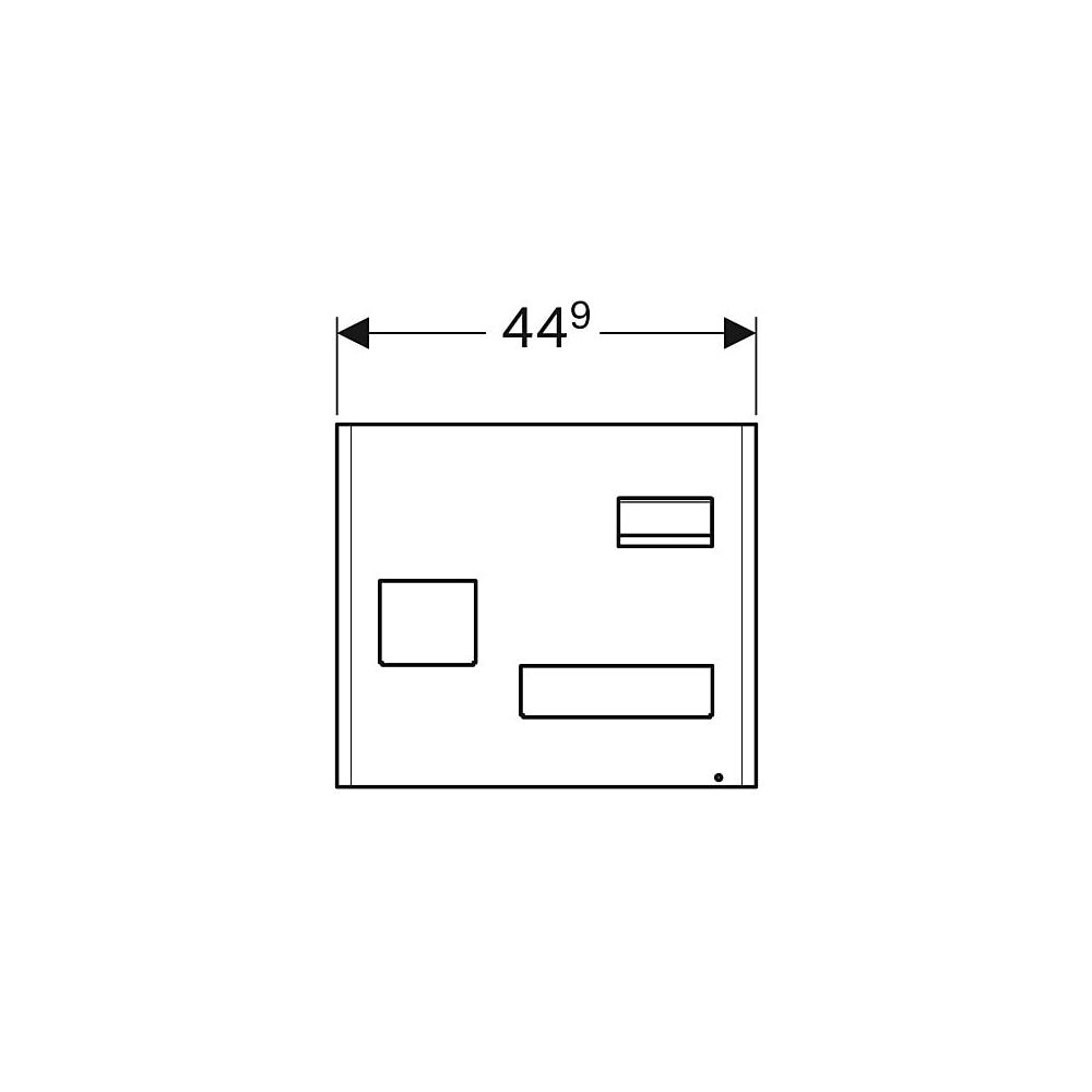Geberit Magnettafel mit Stauboxen Weiß/pulverbeschichtet matt, Lava pulverbeschichte... GEBERIT-500649012 4022009354683 (Abb. 5)