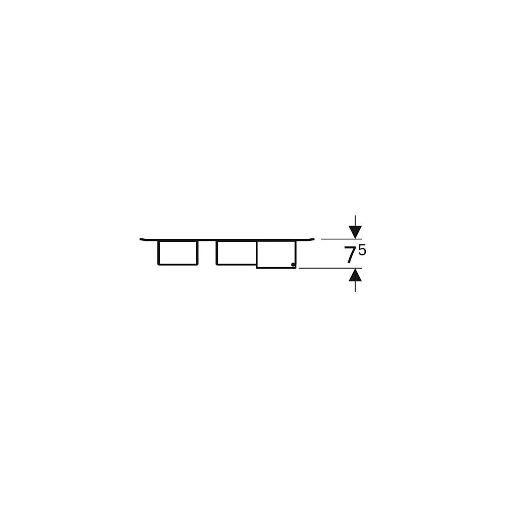Geberit Magnettafel mit Stauboxen Weiß/pulverbeschichtet matt, Lava pulverbeschichte... GEBERIT-500649012 4022009354683 (Abb. 4)