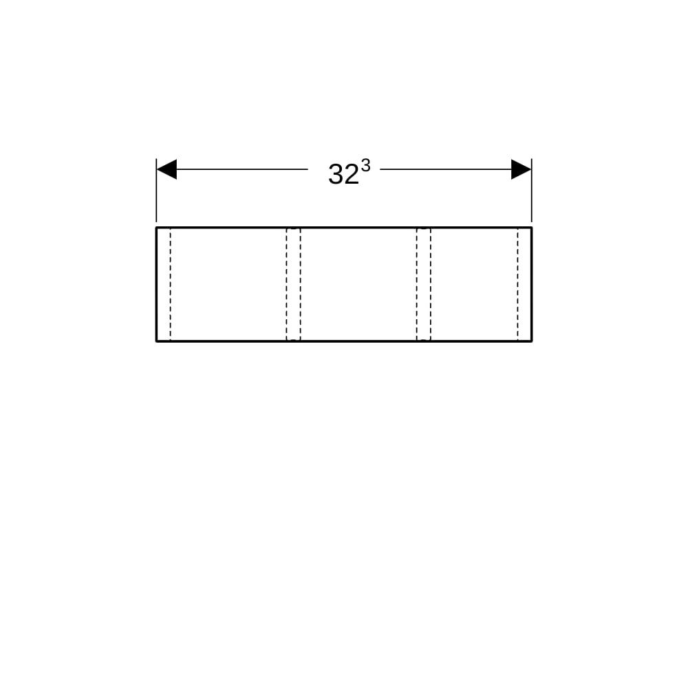 Geberit Schubladeneinsatz H-Unterteilung, für untere Schublade, 32,3x9,8x20cm, Lava/... GEBERIT-500676001 4025416140825 (Abb. 8)
