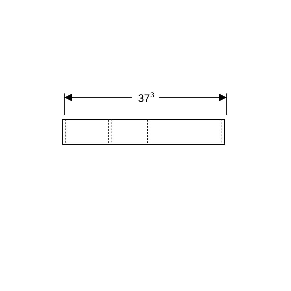 Geberit VariForm Schubladeneinsatz H-Unterteilung, für obere Schublade, 18x5,7x37,3c... GEBERIT-501156001 4025410746375 (Abb. 6)