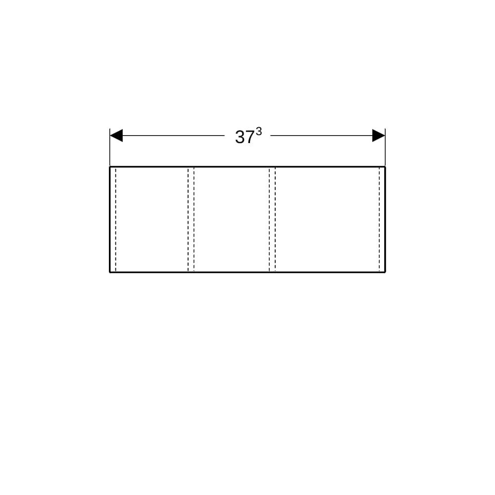 Geberit VariForm Schubladeneinsatz H-Unterteilung, für untere Schublade, 18x14,3x37,... GEBERIT-501157001 4025410746382 (Abb. 6)