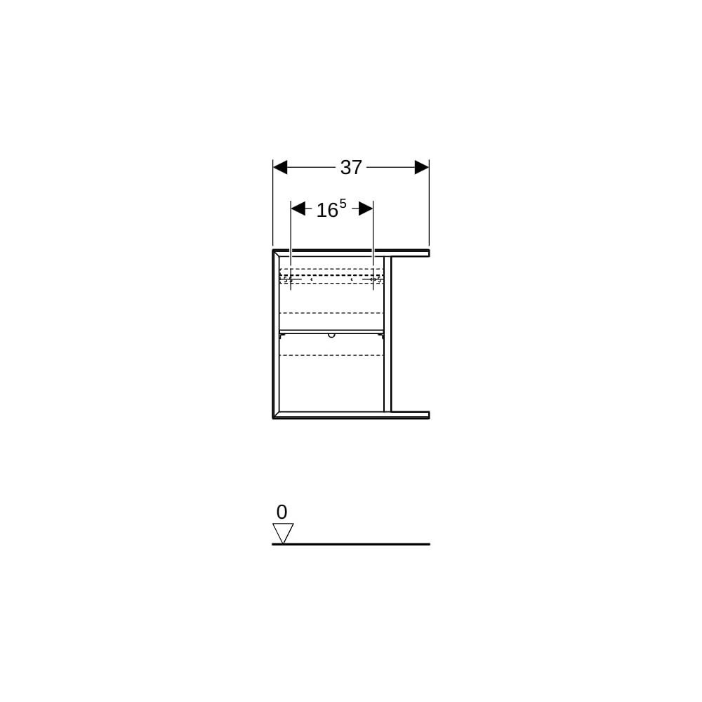 Geberit iCon Seitenelement, 37x40x27,3cm, Eiche Melamin Holzstruktur... GEBERIT-502325JH1 4025410943170 (Abb. 9)