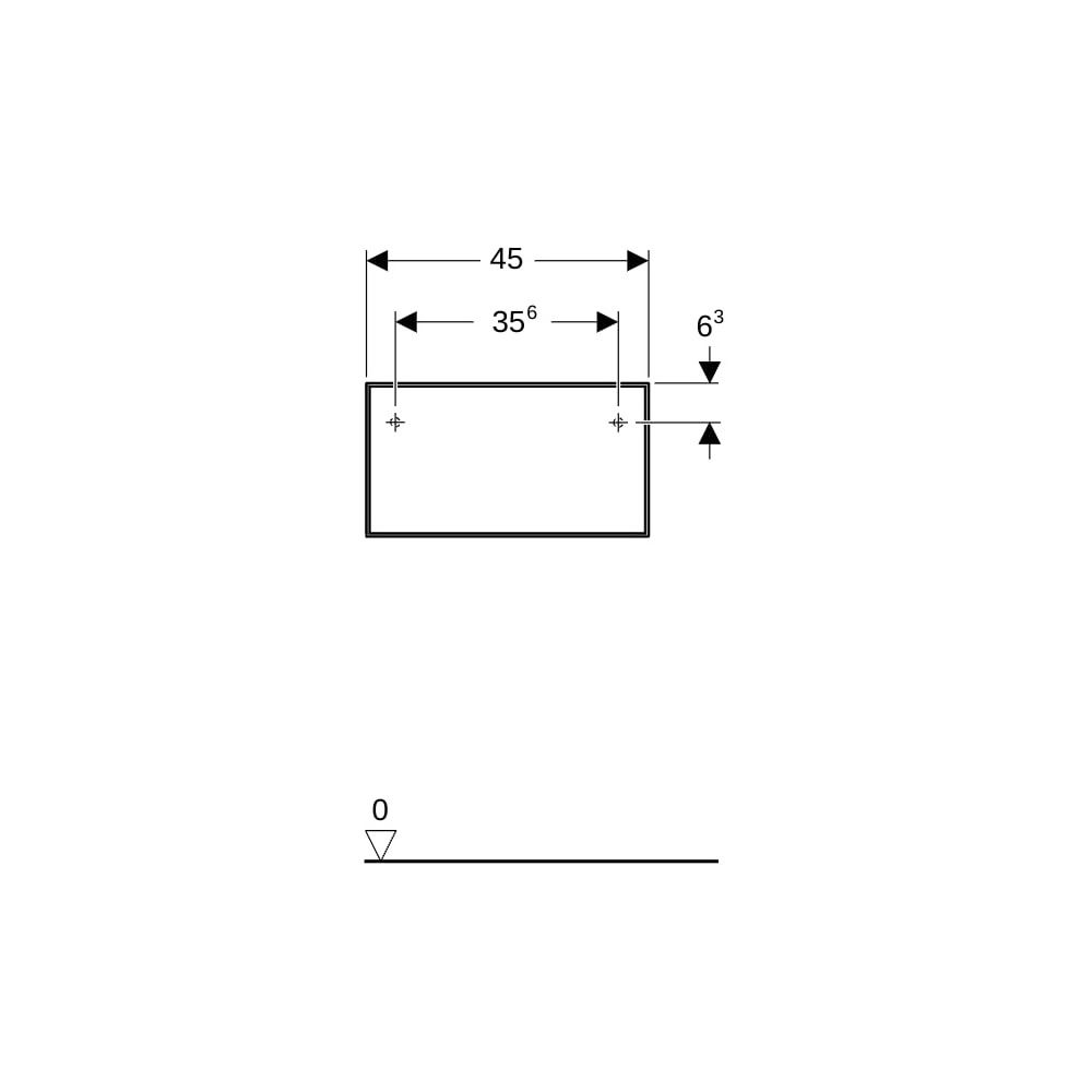 Geberit ONE Seitenschrank 1 Schublade, 45x24,5x47cm, Mattweiß... GEBERIT-505078002 4025410630476 (Abb. 8)
