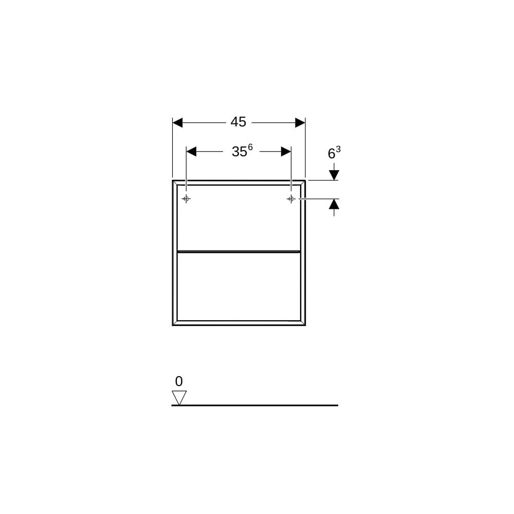 Geberit ONE Seitenelement 60x3x47cm, Nussbaum hickory... GEBERIT-505079006 4025410630582 (Abb. 9)