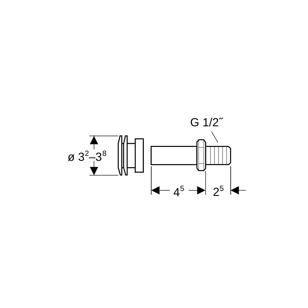 Geberit Einlaufstutzen für Urinale, 521005000... GEBERIT-521005000 4022009163223 (Abb. 5)
