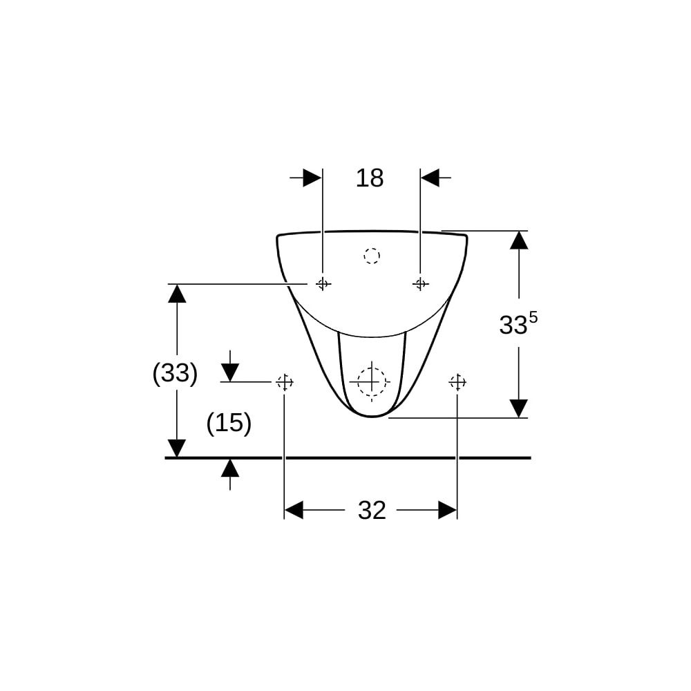 Geberit Renova Wandbidet Tiefe 55cm, Überlauf sichtbar, Weiß... GEBERIT-233040000 4022009285499 (Abb. 8)