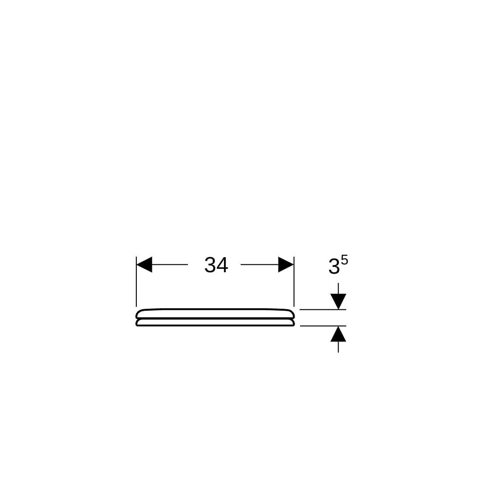 Geberit Bambini WC-Sitz für Kinder ohne Absenkautomatik, Befestigung von unten, Weiß... GEBERIT-573334000 4022009163063 (Abb. 8)