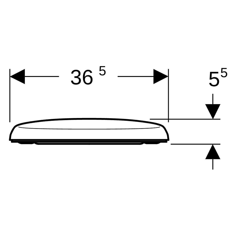 Geberit Renova Comfort WC-Sitz Befestigung von unten ohne Absenkautomatik, Befestig... GEBERIT-572050000 4022009289848 (Abb. 13)