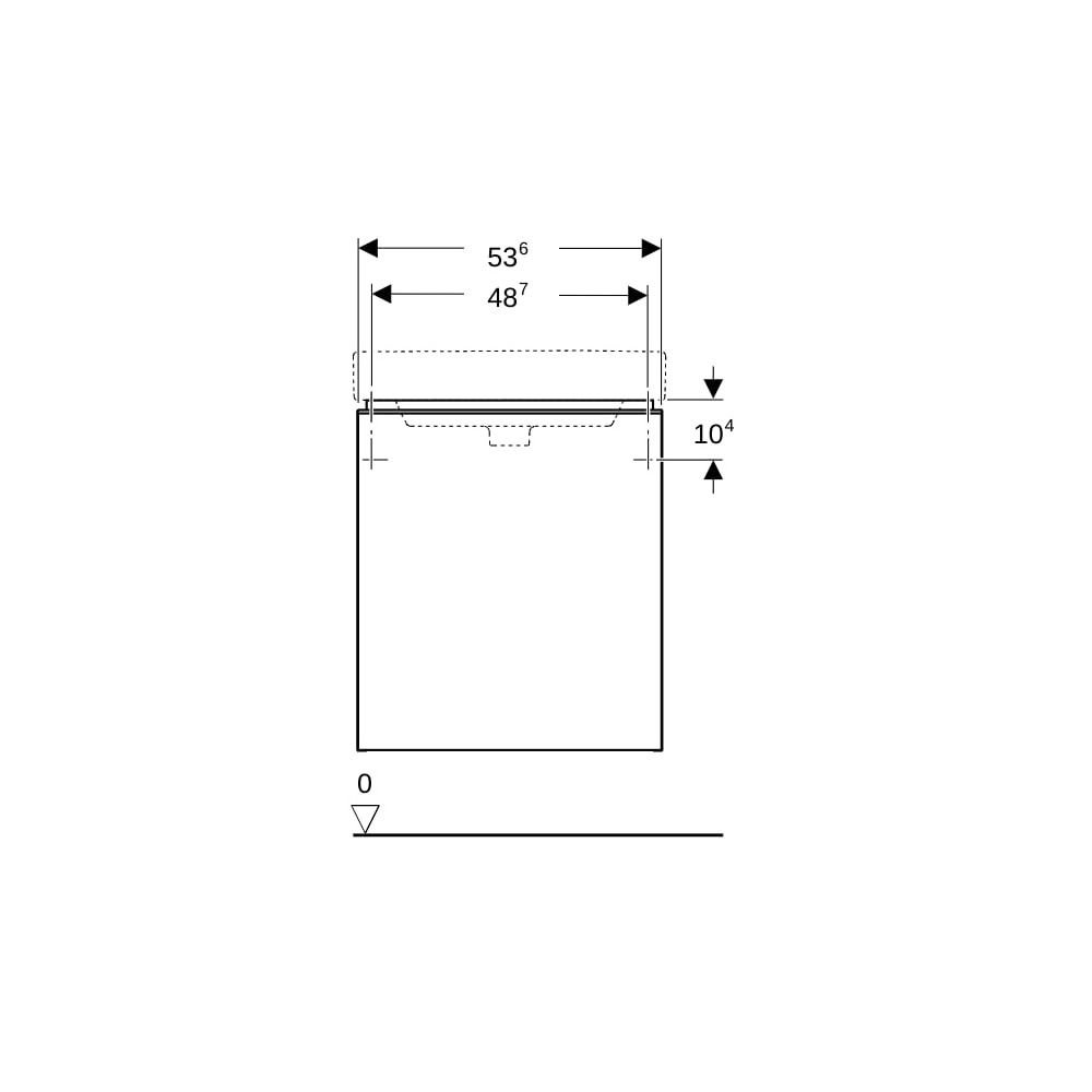Geberit Smyle Square Unterschrank für Waschtisch, 1 Tür, Anschlag links, 53,6x61,7x4... GEBERIT-500366JK1 4025416433446 (Abb. 8)