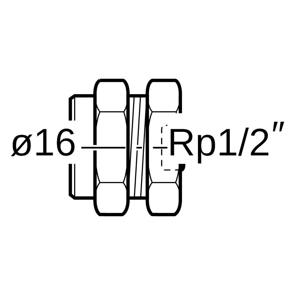 Geberit Mepla Abpressstopfen für Rohrende Messing CW617N, D 16mm, Rp 1/2"... GEBERIT-601485001 4025416151074 (Abb. 7)