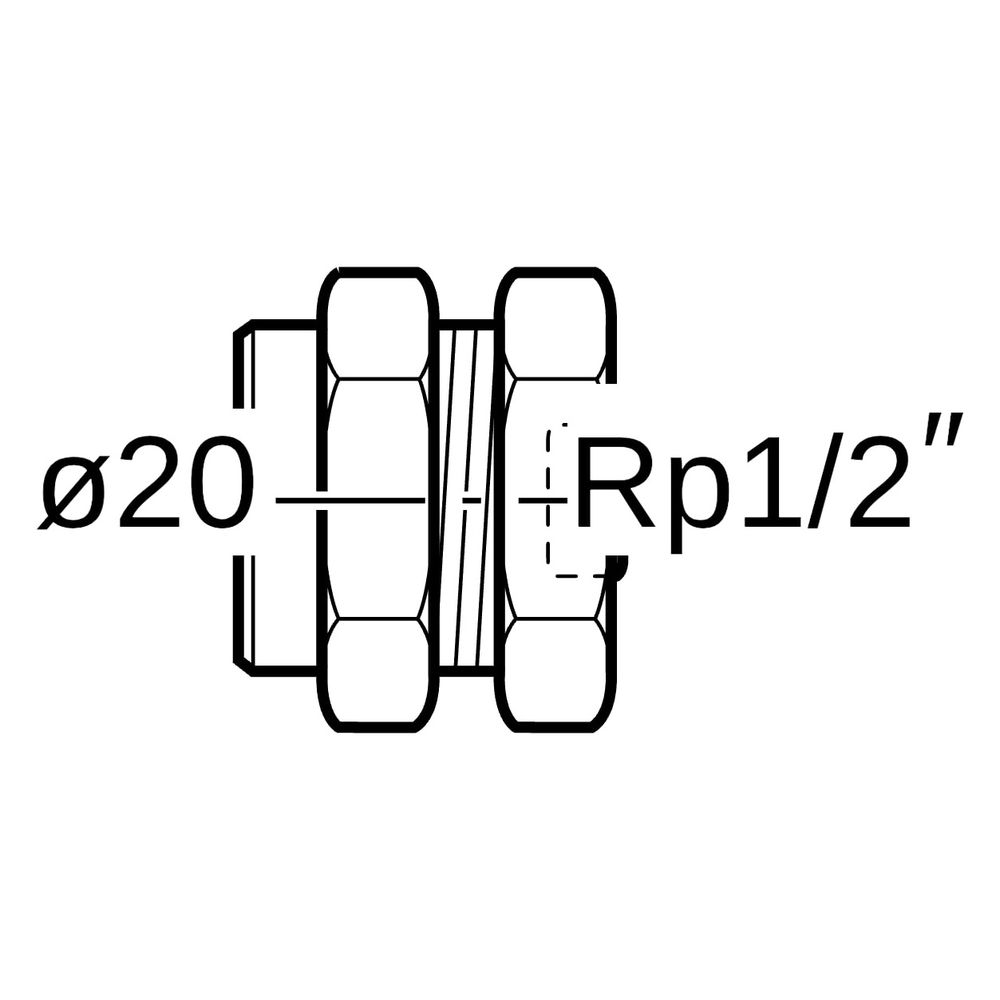 Geberit Mepla Abpressstopfen für Rohrende, D 20mm, Rp 1/2", Messing, 602485001... GEBERIT-602485001 4025416151104 (Abb. 7)