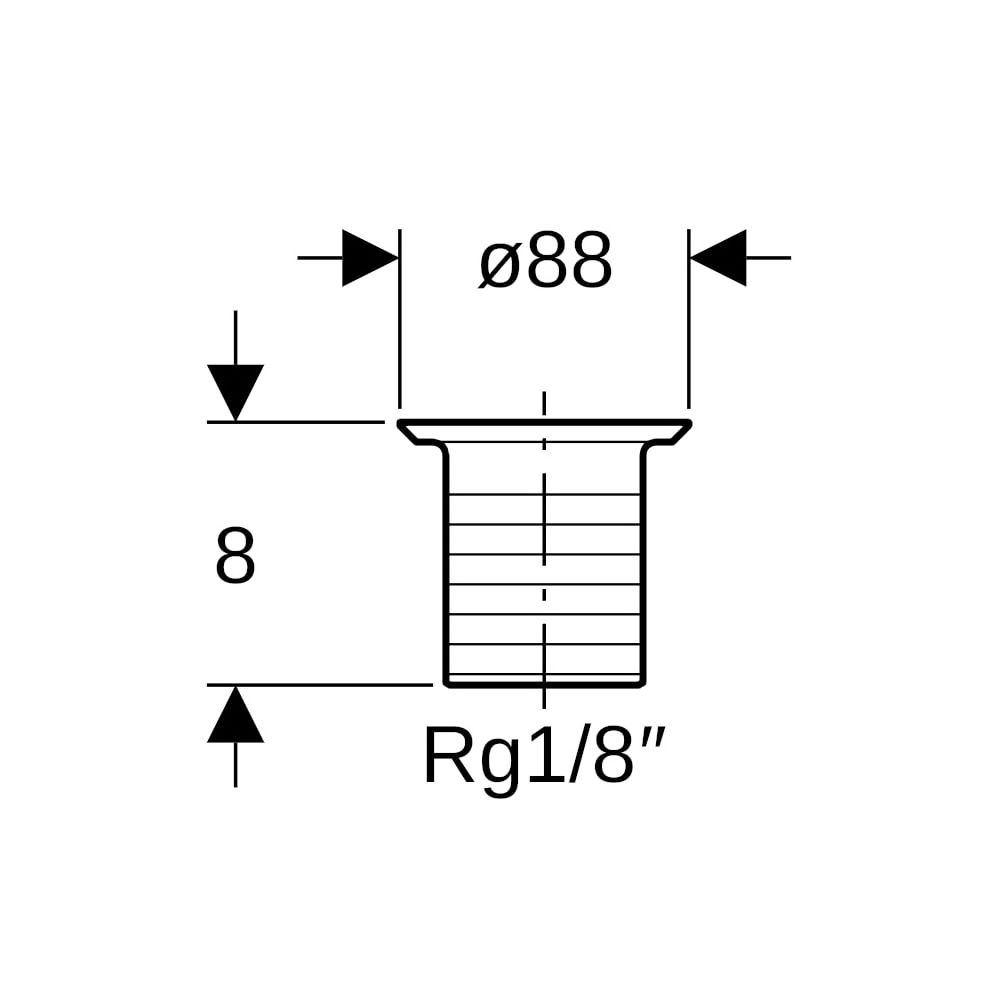 Geberit Ablaufventil mit Rundgewinde Rg 1/8″, D 8,8cm, Kieselgrau... GEBERIT-352329081 4025416057703 (Abb. 5)