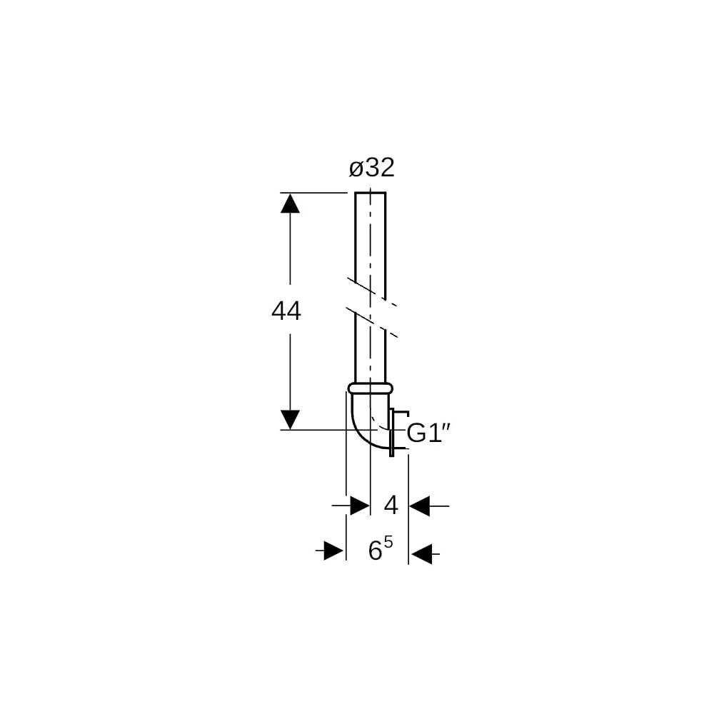 Geberit Spülrohrzwischenstück für Urinal... GEBERIT-119703161 4025416008804 (Abb. 5)