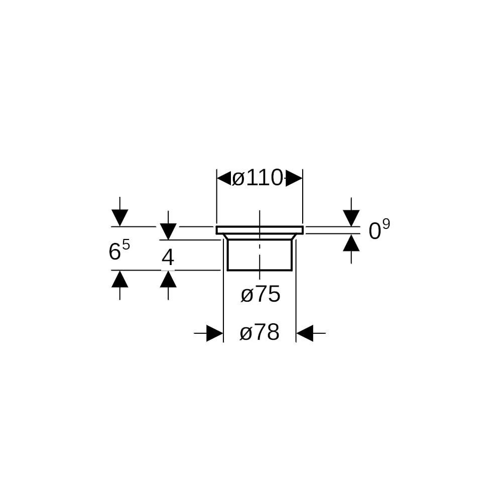 Geberit PE Vorschweißbund d 75mm, 365744161... GEBERIT-365744161 4025416027812 (Abb. 5)